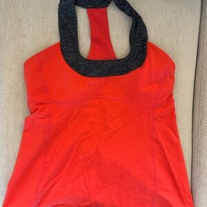 lululemon athletica Orange Halter Tank Top